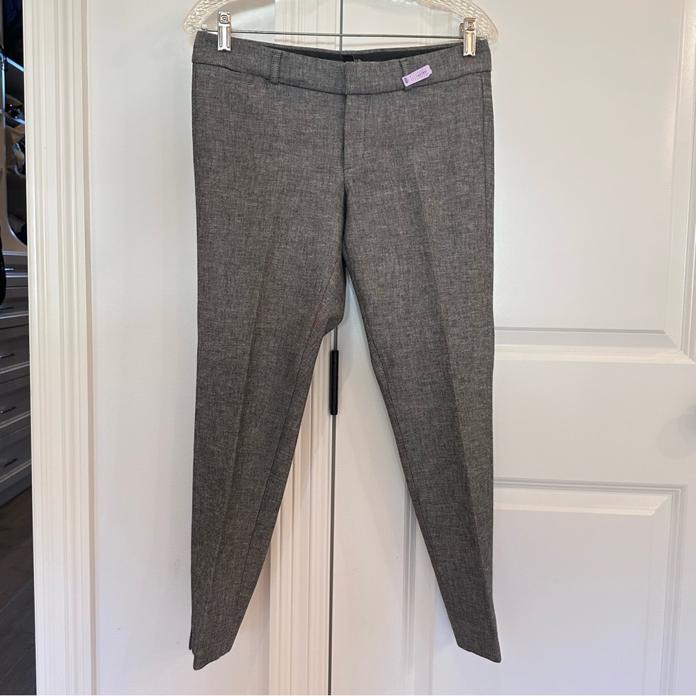 Banana Republic Sloan gray marled dress pants size petite 4